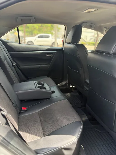 Rear seating area of the FocusCabs Toyota Corolla